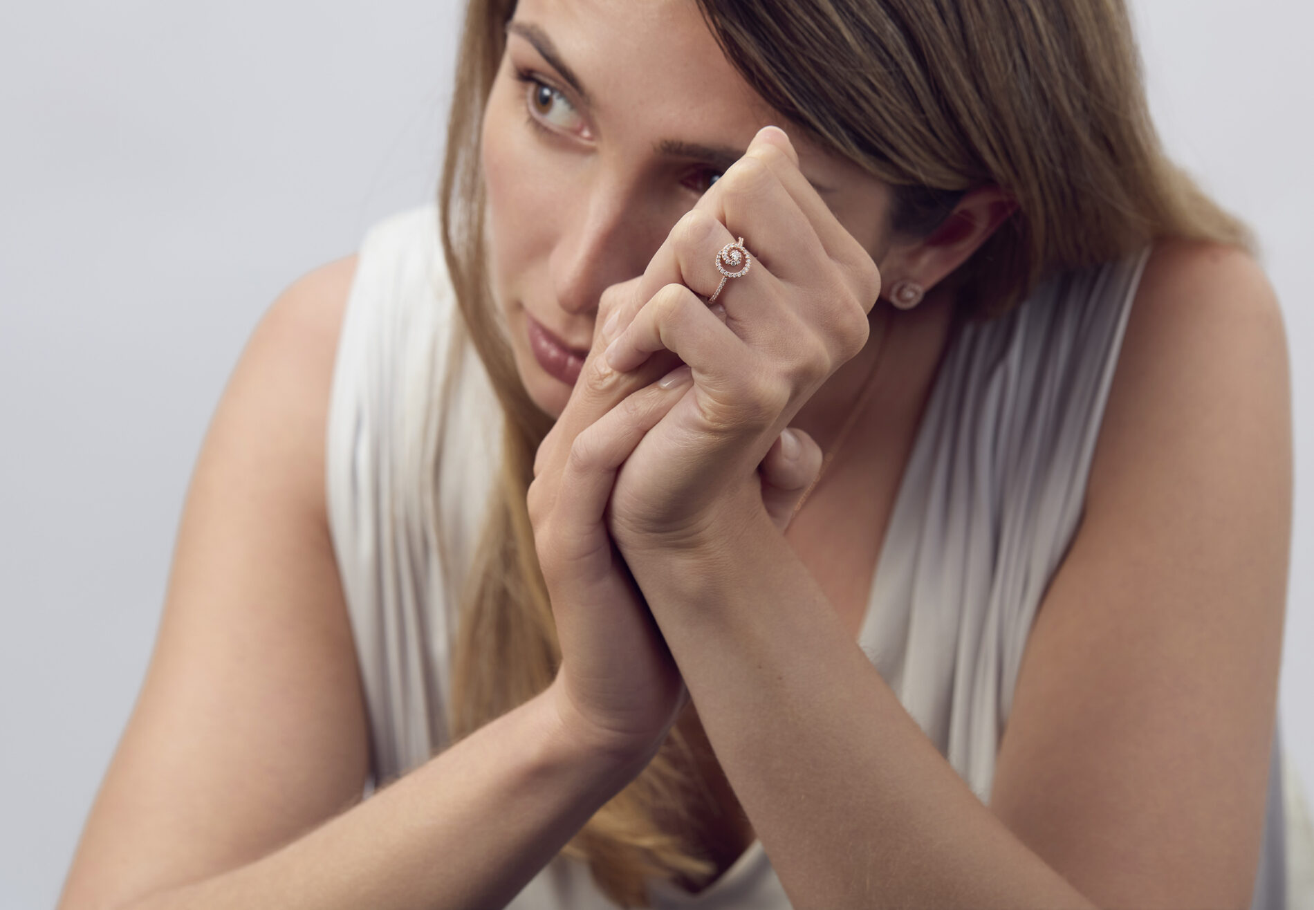 SWEET PEA COLLECTION ROSE GOLD AND DIAMOND RINGDG0025