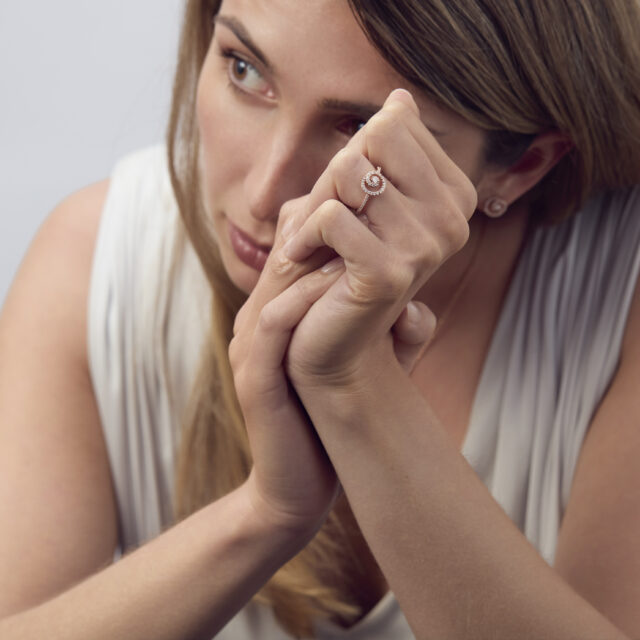 SWEET PEA COLLECTION ROSE GOLD AND DIAMOND RINGDG0025